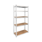 Regał metalowy magazynowy 180x90x40 srebrny Rebel