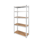 Regał metalowy magazynowy 180x90x40 srebrny Rebel