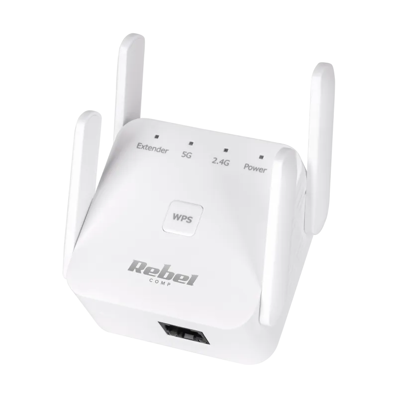 Repeater - wzmacniacz sieci bezprzewodowej 2.4+5 GHz Rebel