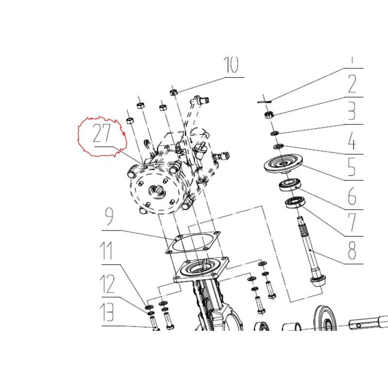 Skrzynia biegów CEDRUS glebogryzarka GL09