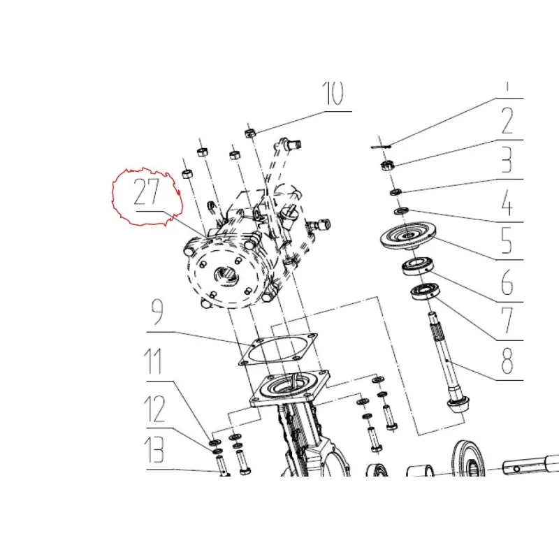 Skrzynia biegów CEDRUS glebogryzarka GL09