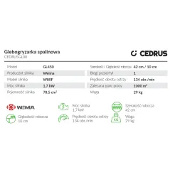 Glebogryzarka Cedrus CEDRUSGL08 - Najlepsza maszyna