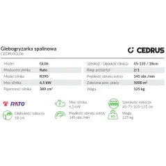 Glebogryzarka Cedrus CEDRUSGL06 - Skuteczne i niezawodne
