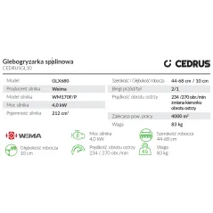 Glebogryzarka Cedrus CEDRUSGL10 - doskonałe narzędzie
