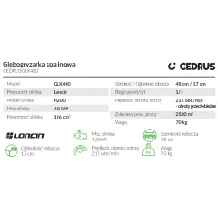 Glebogryzarka Cedrus CEDRUSGLX480 - Najlepsze rozwiązanie
