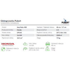 Glebogryzarka Pubert - Sarp ROTO 408