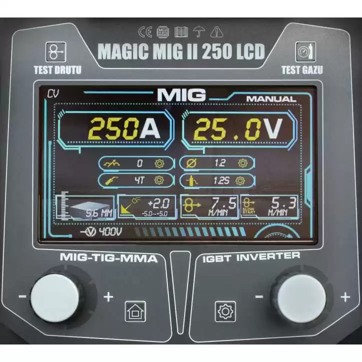 Półautomat spawalniczy inwerterowy MAGIC2 250A 4X4 LCD Welder Fantasy 400V Półautomat spawalniczy inwerterowy MAGIC2 250A 4X4 LCD Welder Fantasy 400V
