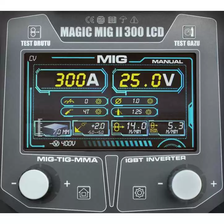 Półautomat spawalniczy inwerterowy MAGIC2 300A 4X4 LCD Welder Fantasy 400V Półautomat spawalniczy inwerterowy MAGIC2 300A 4X4 LCD Welder Fantasy 400V