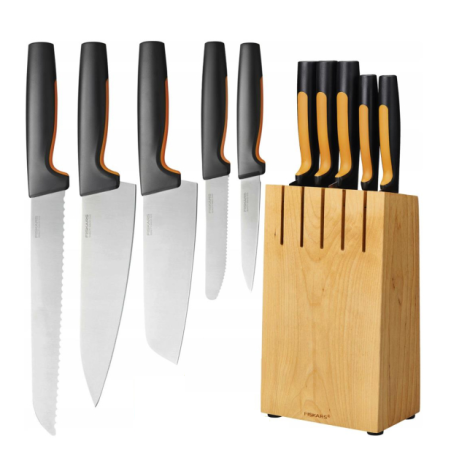 Zestaw 5 noży w bloku Functional Form™
