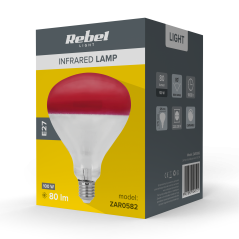 Lampa na podczerwień Rebel R125, 100W, 220-240V
