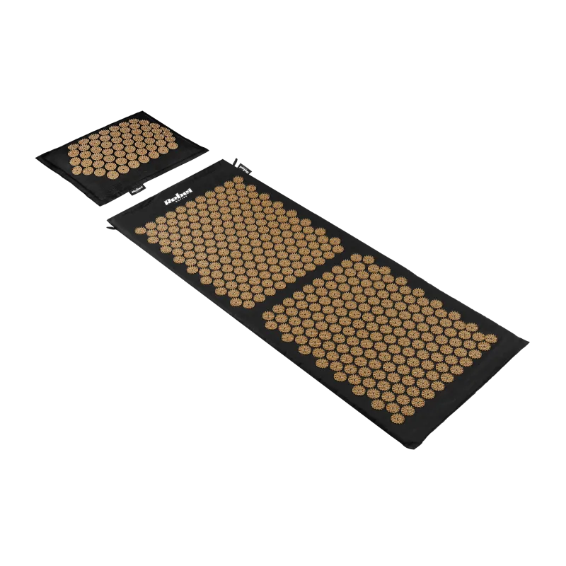 Mata zdrowotna ECO z kolcami do akupresury z poduszką, 110x42cm, XL, szare kolce, Rebel Active Mata zdrowotna ECO z kolcami do akupresury z poduszką, 110x42cm, XL, szare kolce, Rebel Active