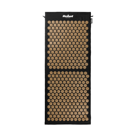 Mata zdrowotna ECO z kolcami do akupresury z poduszką, 110x42cm, XL, szare kolce, Rebel Active