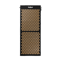 Mata zdrowotna z kolcami do akupresury z poduszką, 110x42cm, XL, złote kolce, Rebel Active