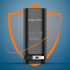 PowerBank Kruger&amp;Matz 20000mAh 100W QC/PD – solidny wybór | instalpv.pl