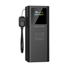 PowerBank Kruger&Matz 20000 mAh Li-ion 65W z funkcją QC oraz PD