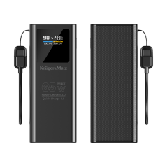 PowerBank Kruger&Matz 20000 mAh Li-ion 65W z funkcją QC oraz PD