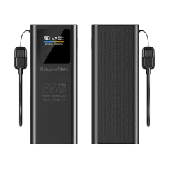PowerBank Kruger&amp;Matz 20000 mAh 65W QC PD – trwałość i moc | instalpv.pl