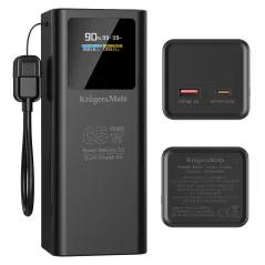 PowerBank Kruger&amp;Matz 20000 mAh 65W QC PD – trwałość i moc | instalpv.pl