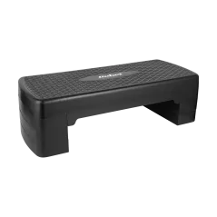 Step do aerobiku i ćwiczeń fitness, 3 stopnie, 68cm, czarny, REBEL ACTIVE