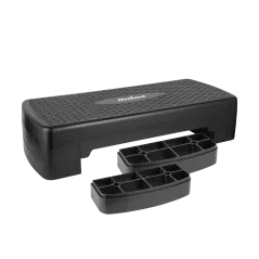 Step fitness REBEL ACTIVE 68cm, czarny – solidny wybór