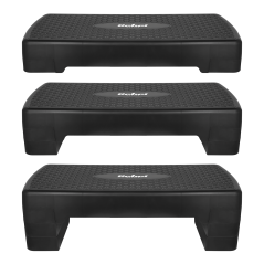 Step fitness REBEL ACTIVE 68cm, czarny – solidny wybór