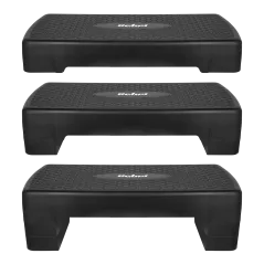 Step fitness REBEL ACTIVE 68cm, czarny – solidny wybór