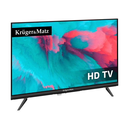 Telewizor Kruger&Matz 24" HD DVB-T2 H.265 HEVC 230/12V