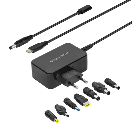 Zasilacz uniwersalny Kruger&Matz 65W z funkcją Power Delivery 7 końcówek