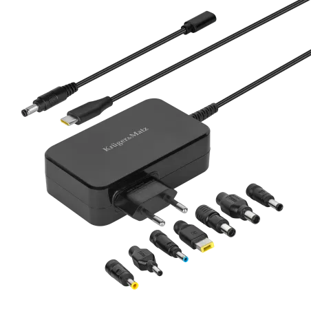 Zasilacz uniwersalny Kruger&Matz 90W z funkcją Power Delivery 7 końcówek
