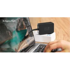 Zasilacz uniwersalny Kruger&Matz 90W z funkcją Power Delivery 7 końcówek