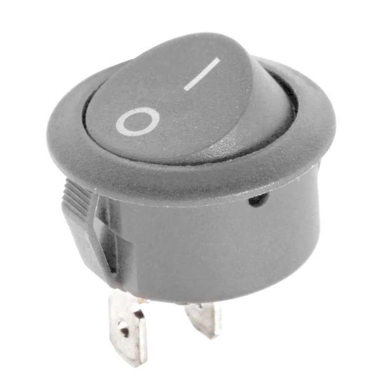 Złącze przełącznik kołyskowy okrągły R5 0-1 szary 6A/250V LX3049S Złącze przełącznik kołyskowy okrągły R5 0-1 szary 6A/250V LX3049S