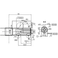 Silnik Rato RV170-C wał pionowy 22,2 mm / 80 mm