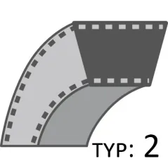 Pasek Cedrus koparka łańcuchowa CEDKP01 /17x1056/