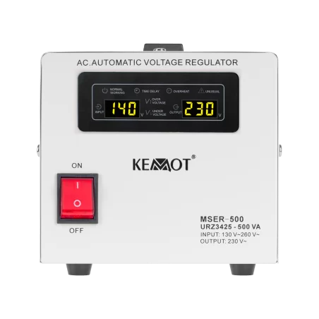 Automatyczny stabilizator napięcia KEMOT MSER-500 (500 VA, serwomotor)