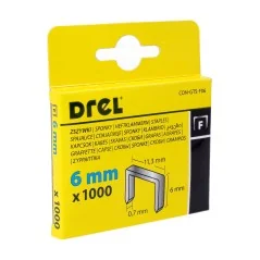 Zszywka 6 mm, typ F, 1000 szt.