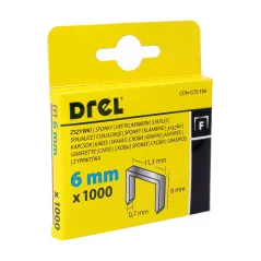 Zszywka 6 mm, typ F, 1000 szt.