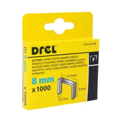 Zszywka 8 mm, typ F, 1000 szt.