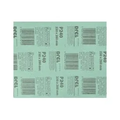 Papier ścierny 230 x 280 mm, P240, wodoodporny, FSC 100%, certyfikat NC-COC-062817