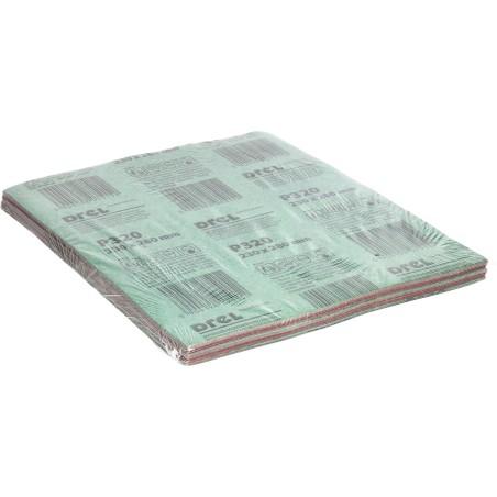 Papier ścierny 230 x 280 mm, P320, wodoodporny, FSC 100%, certyfikat NC-COC-062817