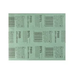 Papier ścierny 230 x 280 mm, P800, wodoodporny, FSC 100%, certyfikat NC-COC-062817