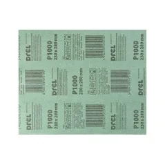 Papier ścierny 230 x 280 mm, P1000, wodoodporny, FSC 100%, certyfikat NC-COC-062817