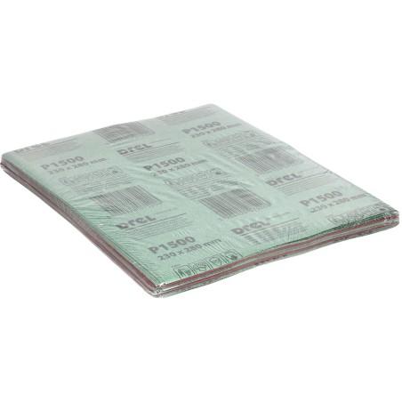 Papier ścierny 230 x 280 mm, P1500, wodoodporny, FSC 100%, certyfikat NC-COC-062817