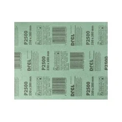 Papier ścierny 230 x 280 mm, P2500, wodoodporny, FSC 100%, certyfikat NC-COC-062817