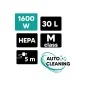 Odkurzacz budowlany z auto otrząsaczem 1600W, 30L, HEPA, M-Class Odkurzacz budowlany z auto otrząsaczem 1600W, 30L, HEPA, M-Class