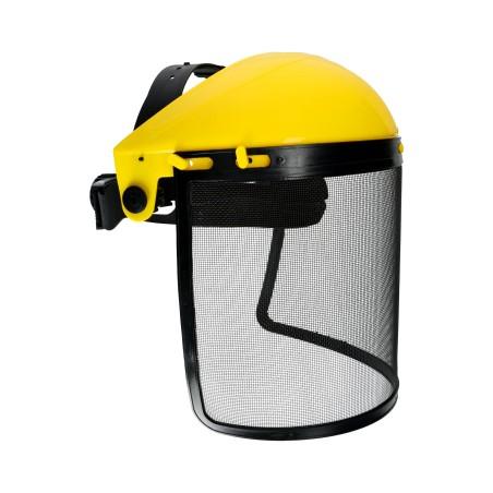Przyłbica ochronna z siatką