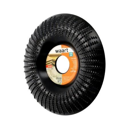 Tarcza szlifierska 125 x 22.2 mm, tarnik do drewna promieniowy