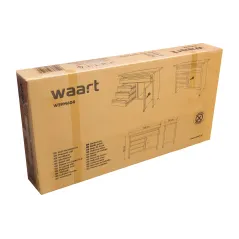 Stół warsztatowy 120x60x84, blat 25 mm, 4 szuflady, szafka