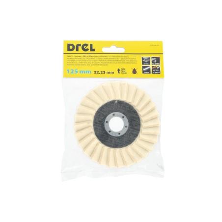 Tarcza filcowa do polerowania, 125x22,23x5 , lamelkowa