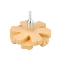 Krążek gumowy do usuwania kleju, 90x20 mm fi 6 mm, karbowany