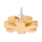 Krążek gumowy do usuwania kleju, 90x20 mm fi 6 mm, karbowany